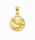Colgante Acero 304 Suerte Dorado 15mm