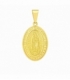 Colgante Acero 304 Virgen Guadalupe Dorado 18mm