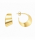 Boucles d’oreilles Laiton Design 20mm Plaqué Or 14K