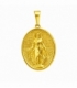 Pendentif en Acier 304 Vierge Miraculeuse Doré 33mm