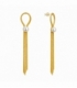 Boucles d’oreilles en Acier 316L Perle 75mm Plaqué Or 18K Prix Par Paire