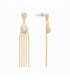 Boucles d’oreilles en Acier 316L Chaînes 70mm Plaqué Or 18K Prix Par Paire