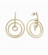 Boucles d’oreilles en Acier 316L Cercles 48mm Plaqué Or 18K Prix Par Paire