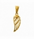 Colgante Acero 304 Ala Dorado 17mm