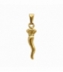 Pendentif en Acier 304 Cornicello Dorée 25mm