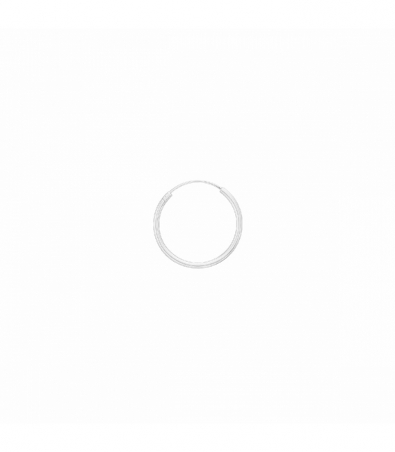 Créoles en Argent Lisse 8 à 70mm Épaisseur 1.2mm Prix Par Paire