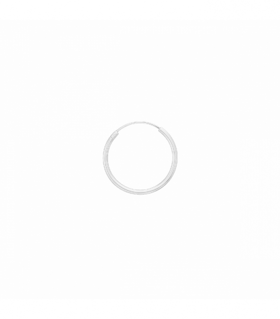 Créoles en Argent Lisse 8 à 70mm Épaisseur 1.2mm Prix Par Paire