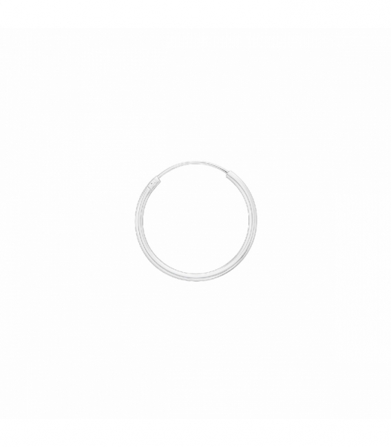 Créoles en Argent Lisse 8 à 70mm Épaisseur 1.2mm Prix Par Paire