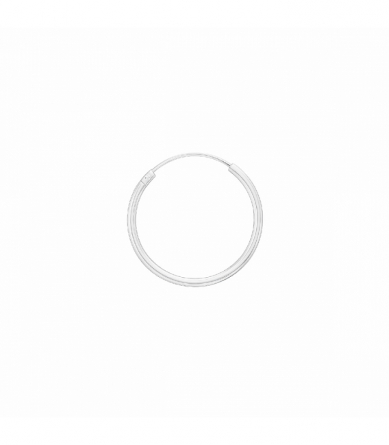 Créoles en Argent Lisse 8 à 70mm Épaisseur 1.2mm Prix Par Paire