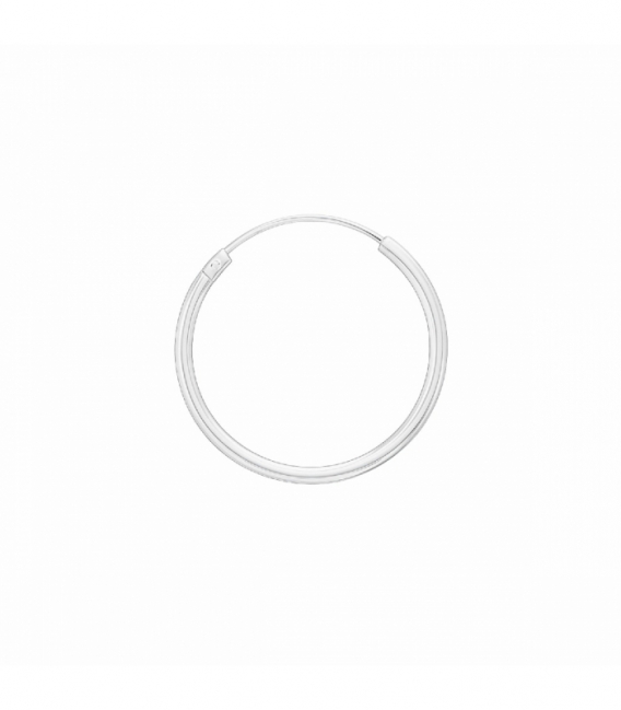 Créoles en Argent Lisse 8 à 70mm Épaisseur 1.2mm Prix Par Paire