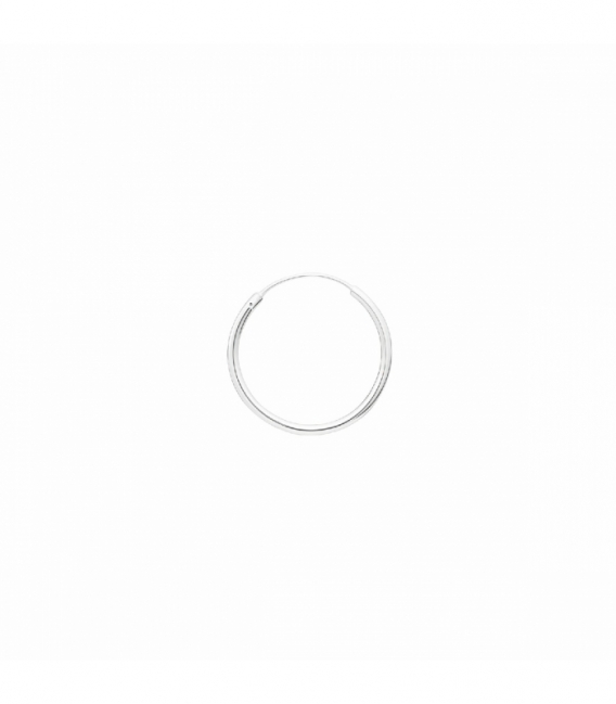 Créoles en Argent Lisse 8 à 70mm Épaisseur 1.5mm Prix Par Paire