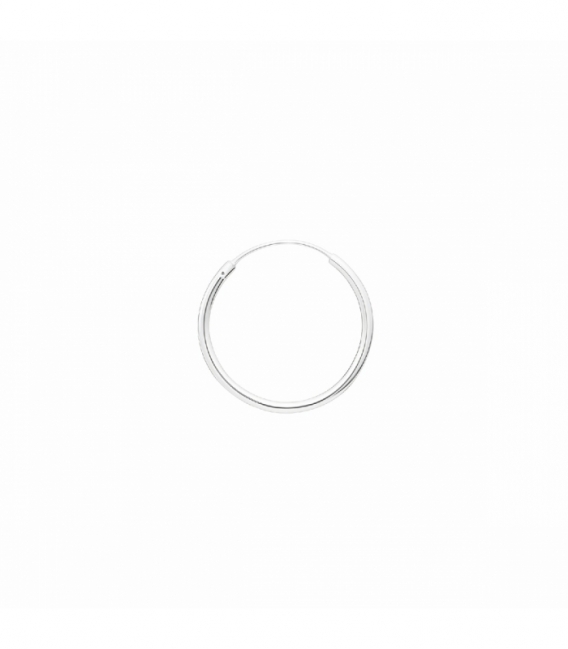 Créoles en Argent Lisse 8 à 70mm Épaisseur 1.5mm Prix Par Paire