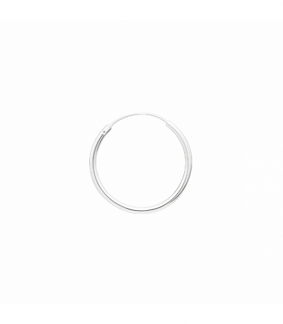 Créoles en Argent Lisse 8 à 70mm Épaisseur 1.5mm Prix Par Paire