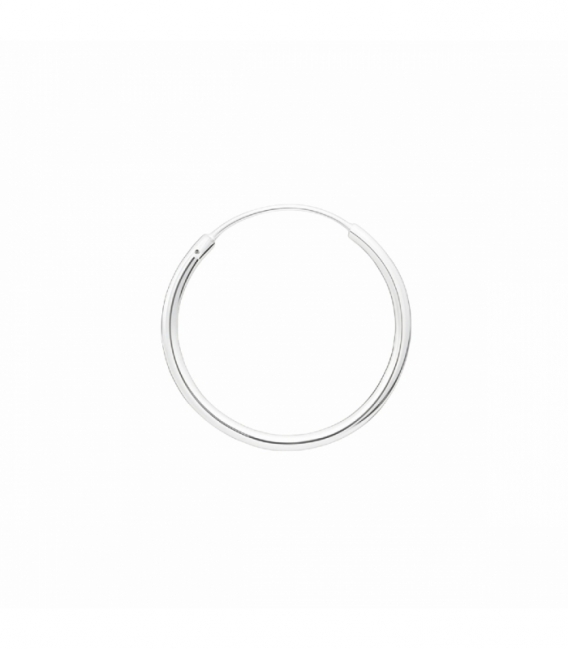 Créoles en Argent Lisse 8 à 70mm Épaisseur 1.5mm Prix Par Paire