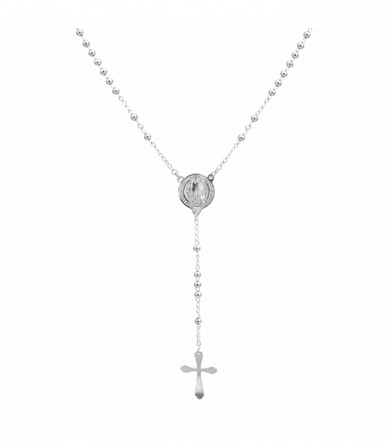 Collier en Acier 304 Rosaire Saint-Benoît 50cm