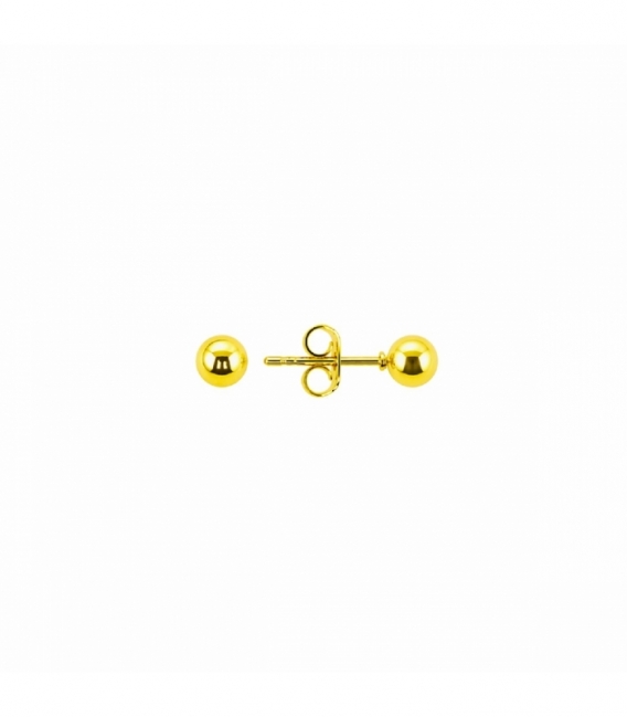 Boucles d’oreilles en Acier 304 Boule Doré Prix Par Paire