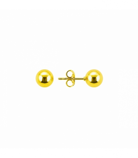 Boucles d’oreilles en Acier 304 Boule Doré Prix Par Paire