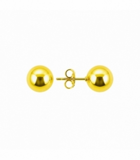 Boucles d’oreilles en Acier 304 Boule Doré Prix Par Paire