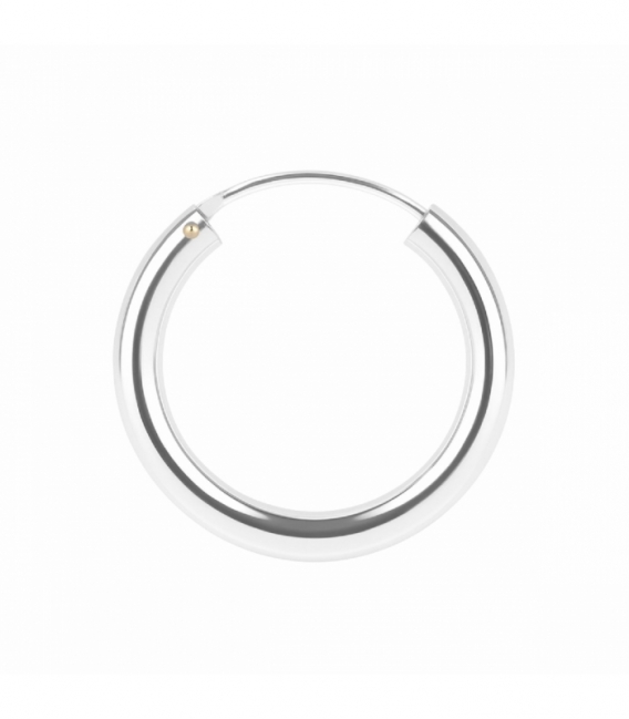 Créoles en Argent Lisse 8 à 70mm Épaisseur 3mm Prix Par Paire