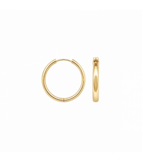 Aro Laton Grosor 3mm Bañado en Oro 14K