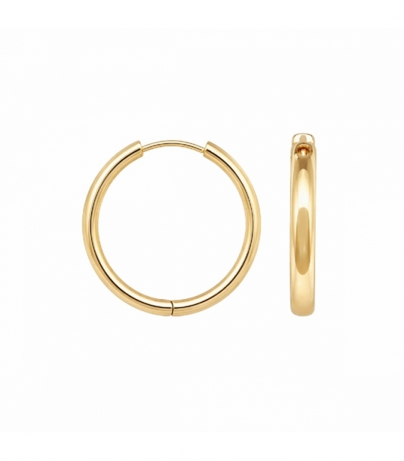 Aro Laton Grosor 3mm Bañado en Oro 14K