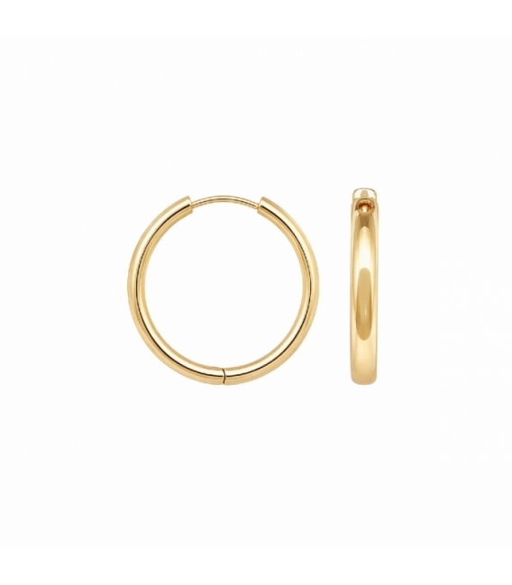 Aro Laton Grosor 3mm Bañado en Oro 14K