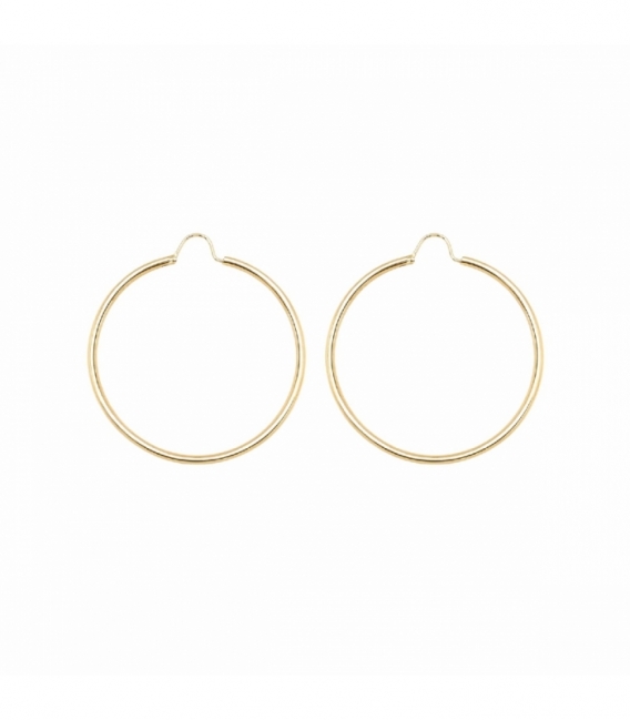 Aro Laton Grosor 2mm Bañado en Oro 14K