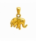Colgante Acero 304 Elefante Dorado 13mm