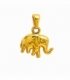 Pendentif en Acier 304 Éléphant Doré 13mm