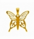 Colgante Acero 304 Mariposa Dorado 31mm