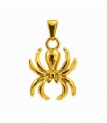Colgante Acero 304 Araña Dorado 20mm