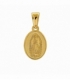 Pendentif en Acier 304 Vierge de Guadalupe Doré 10mm