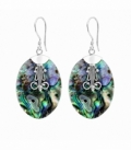 Boucles d’oreilles Abalone Ovales 33mm Prix Par Paire