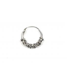 Créoles Argent Bali 12 X 1.5mm Prix Paire